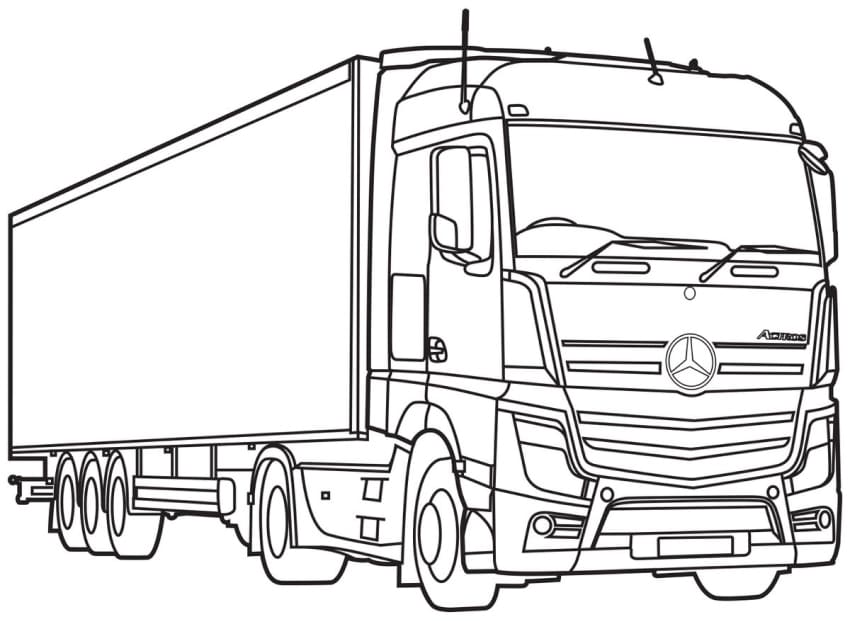 Camion Mercedes coloring page
