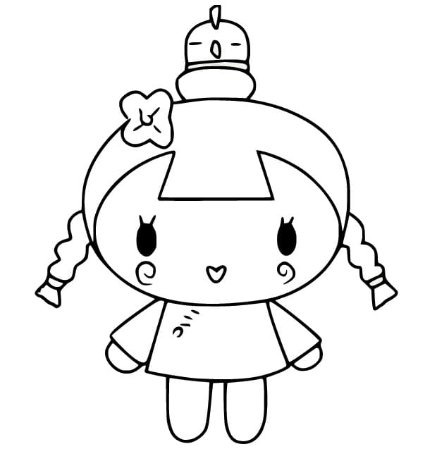 Ching de Pucca coloring page