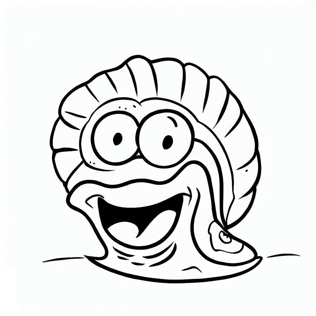 Coquillage Drôle coloring page