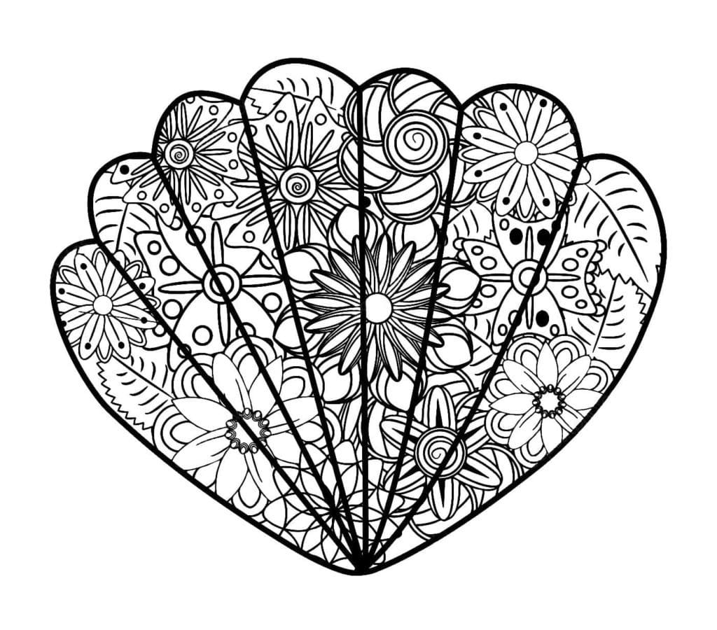 Coquillage Incroyable coloring page