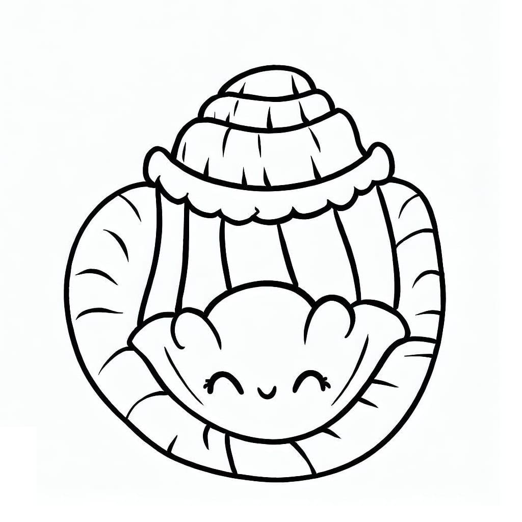 Coquillage Très Mignon coloring page