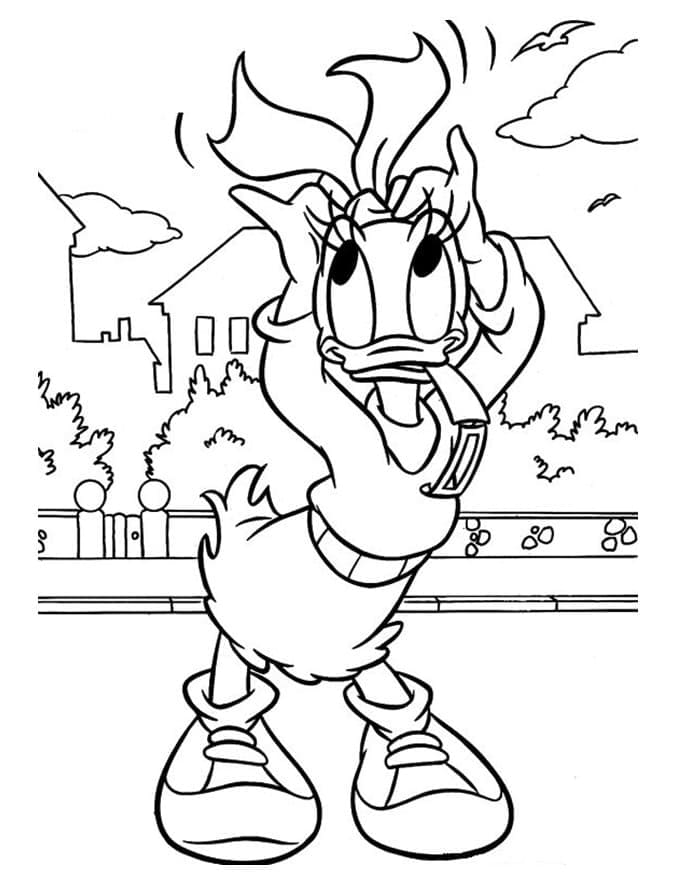 Daisy Duck 1 coloring page