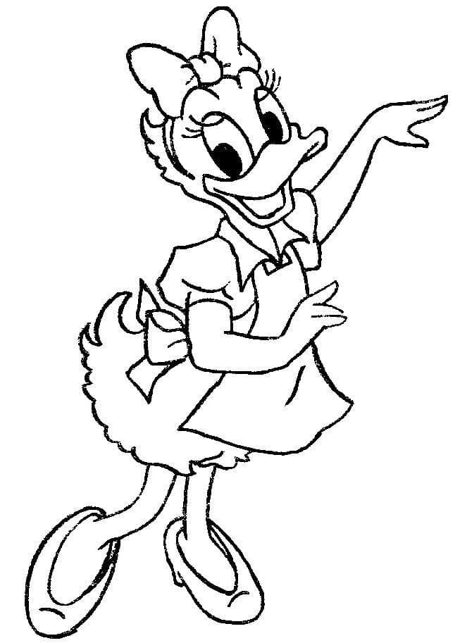 Coloriage Daisy Duck 2