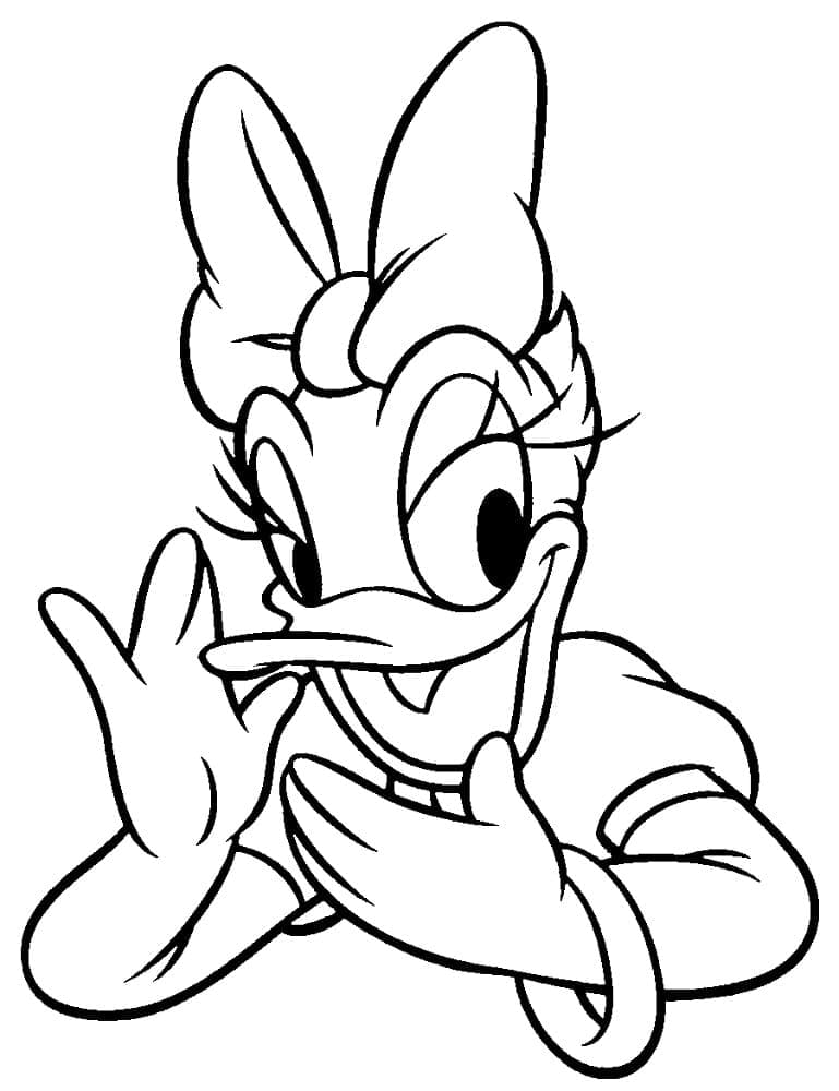 Daisy Duck Disney coloring page