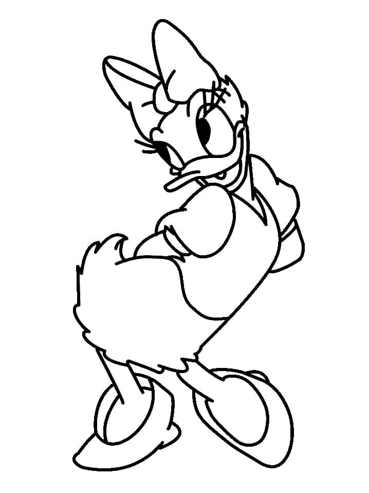 Daisy Duck Gratuit Pour les Enfants coloring page