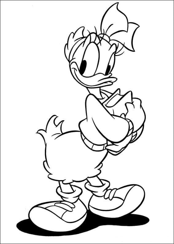 Coloriage Daisy Duck Pour Enfants