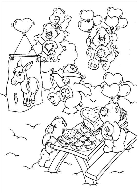 Coloriage Dessin de Bisounours