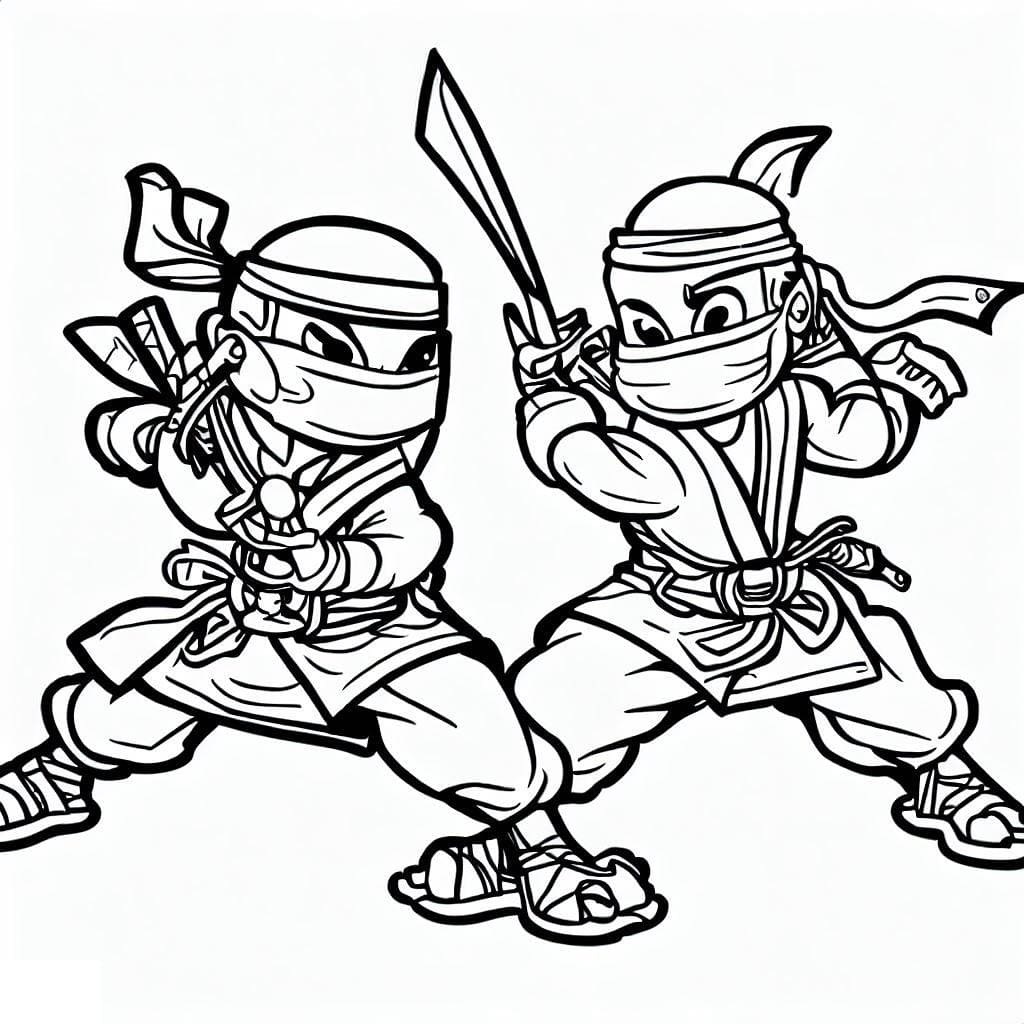 Dessin de Ninjas coloring page