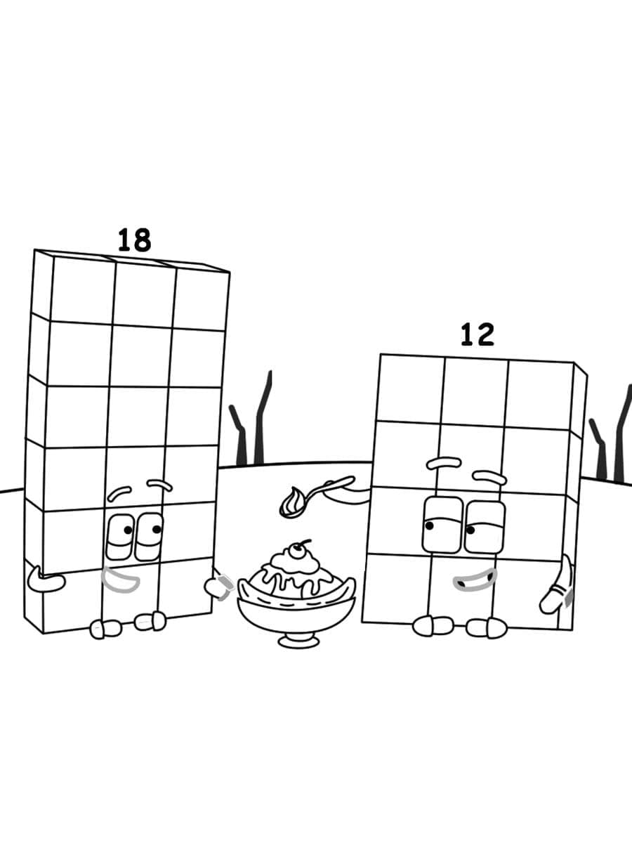 Dessin de Numberblocks coloring page