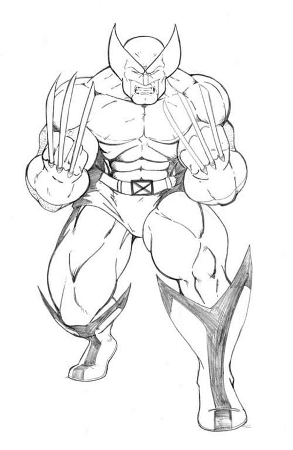Dessin de Wolverine Pour Enfants coloring page