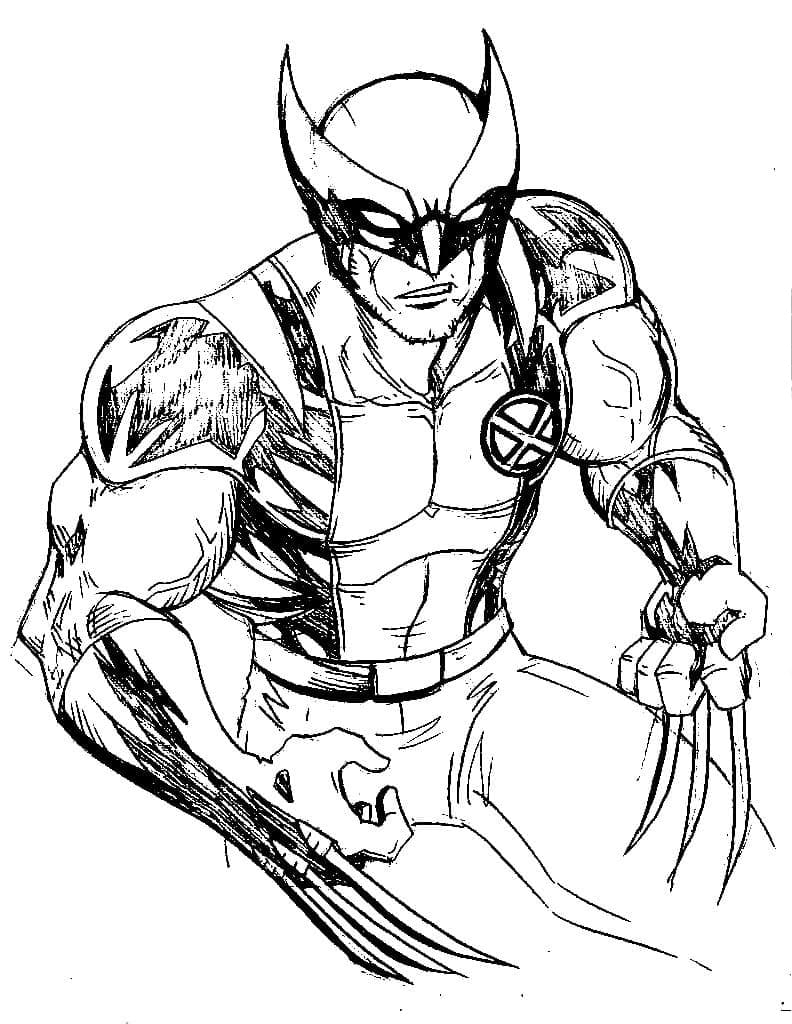 Coloriage Dessin de Wolverine