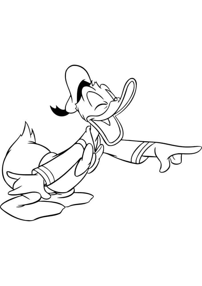 Dessin Gratuit de Donald Duck coloring page
