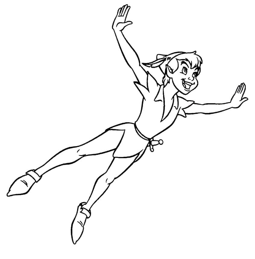 Dessin Gratuit de Peter Pan coloring page