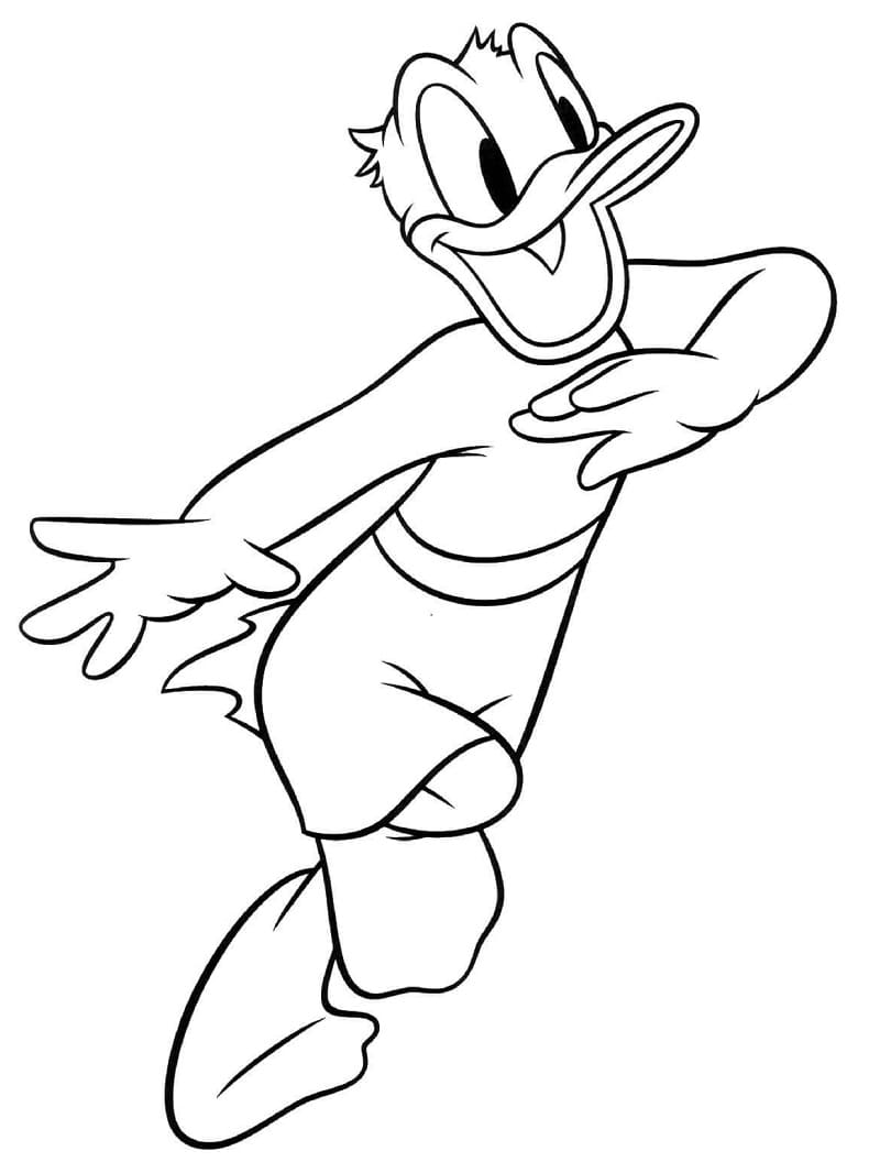 Disney Donald Duck coloring page