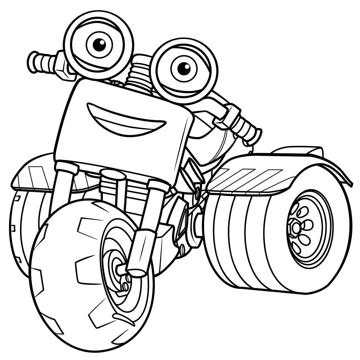 DJ dans Ricky Zoom coloring page