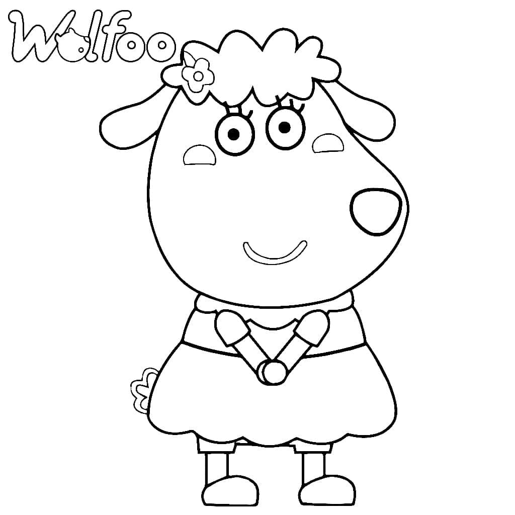 Dolly de Wolfoo coloring page