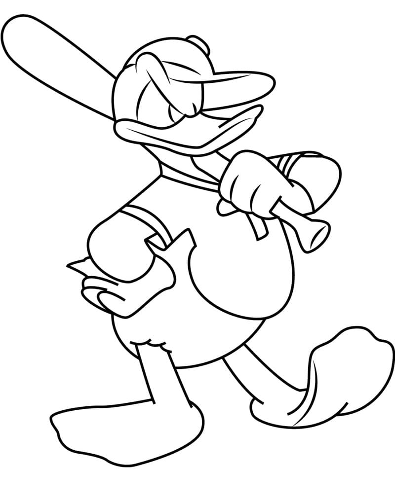 Donald Duck 1 coloring page