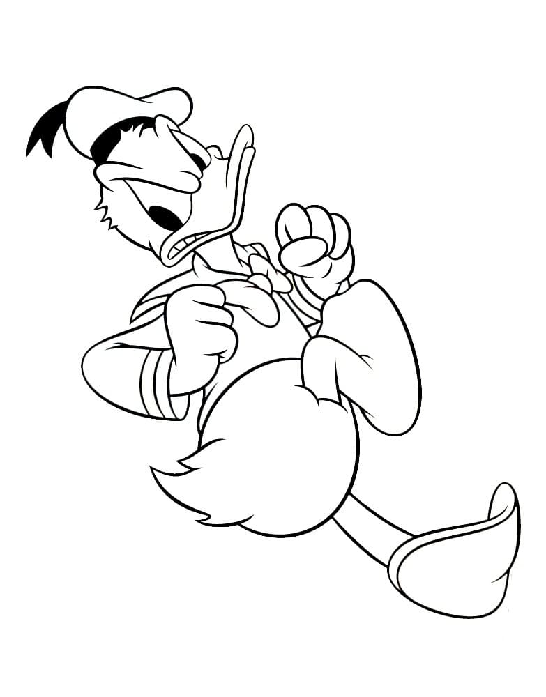 Donald Duck 3 coloring page