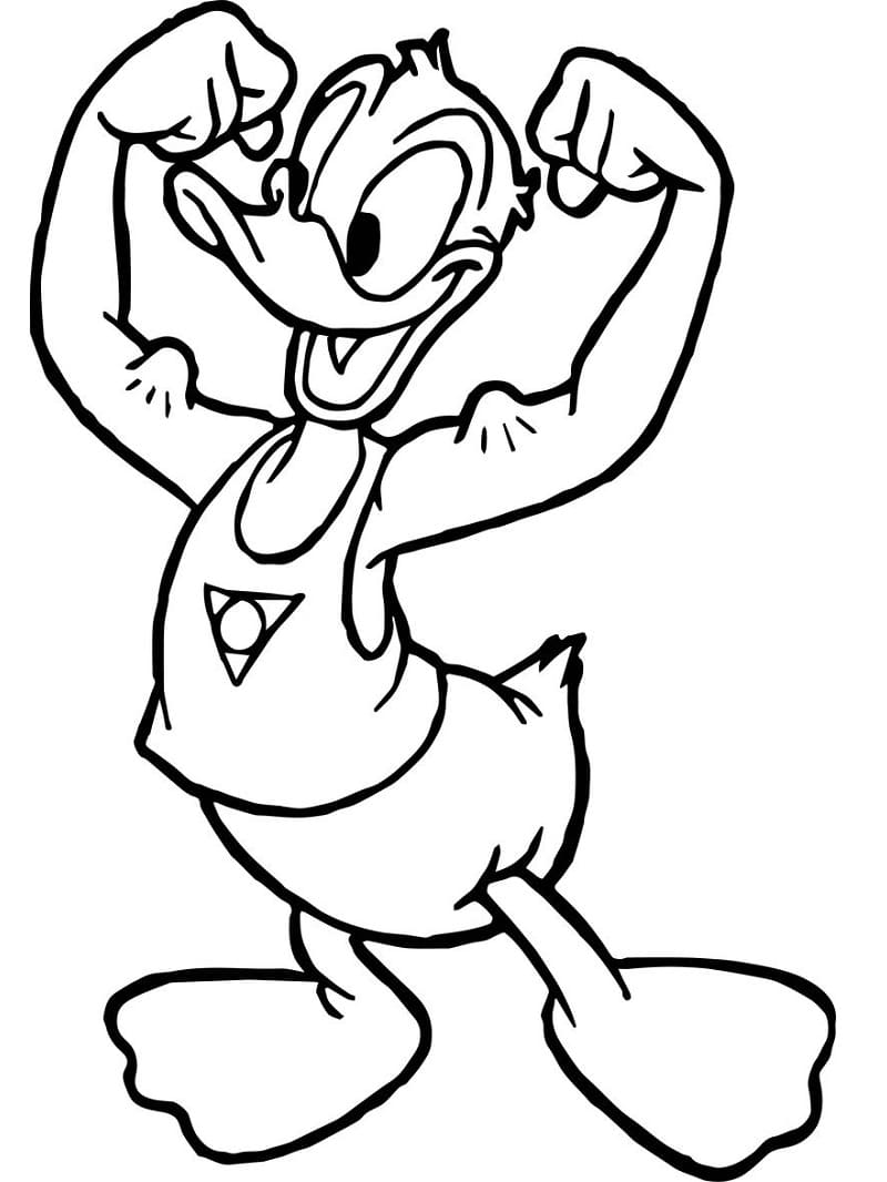 Donald Duck Fort coloring page