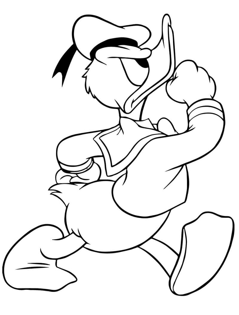Donald Duck Pour Enfants coloring page