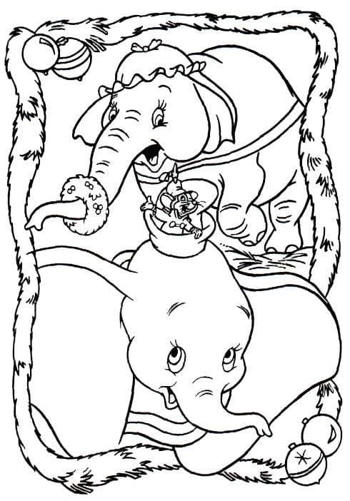 Coloriage Dumbo Gratuit