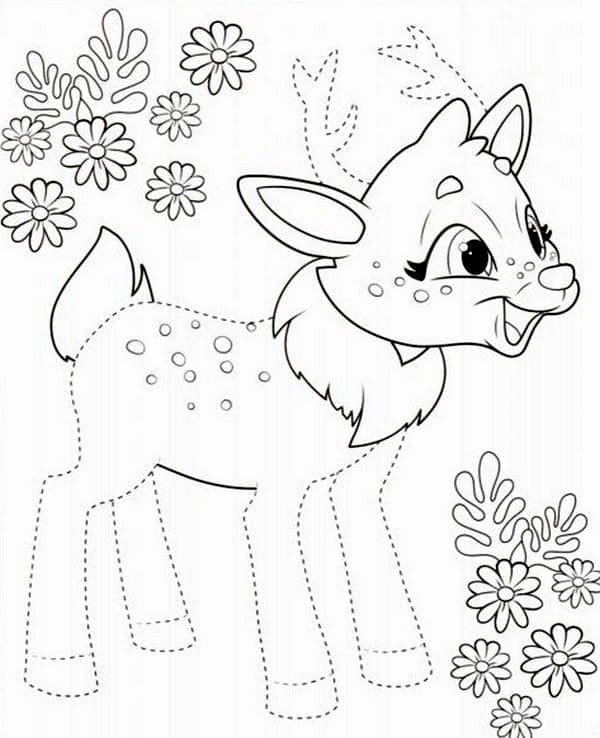 Coloriage Enchantimals Sprint