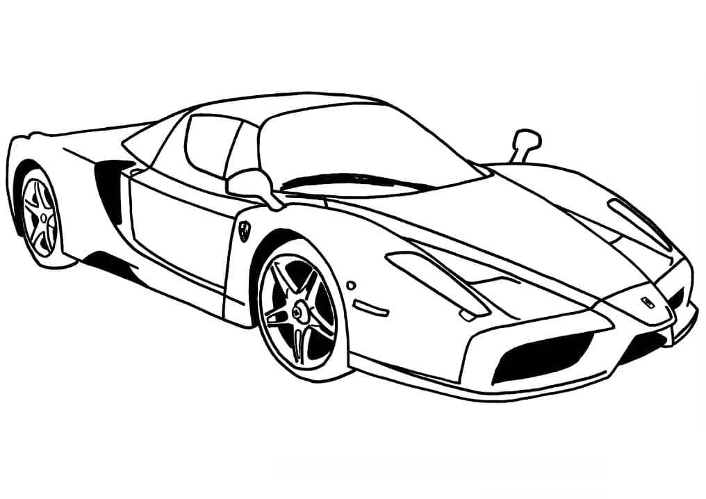 Coloriage Ferrari Enzo