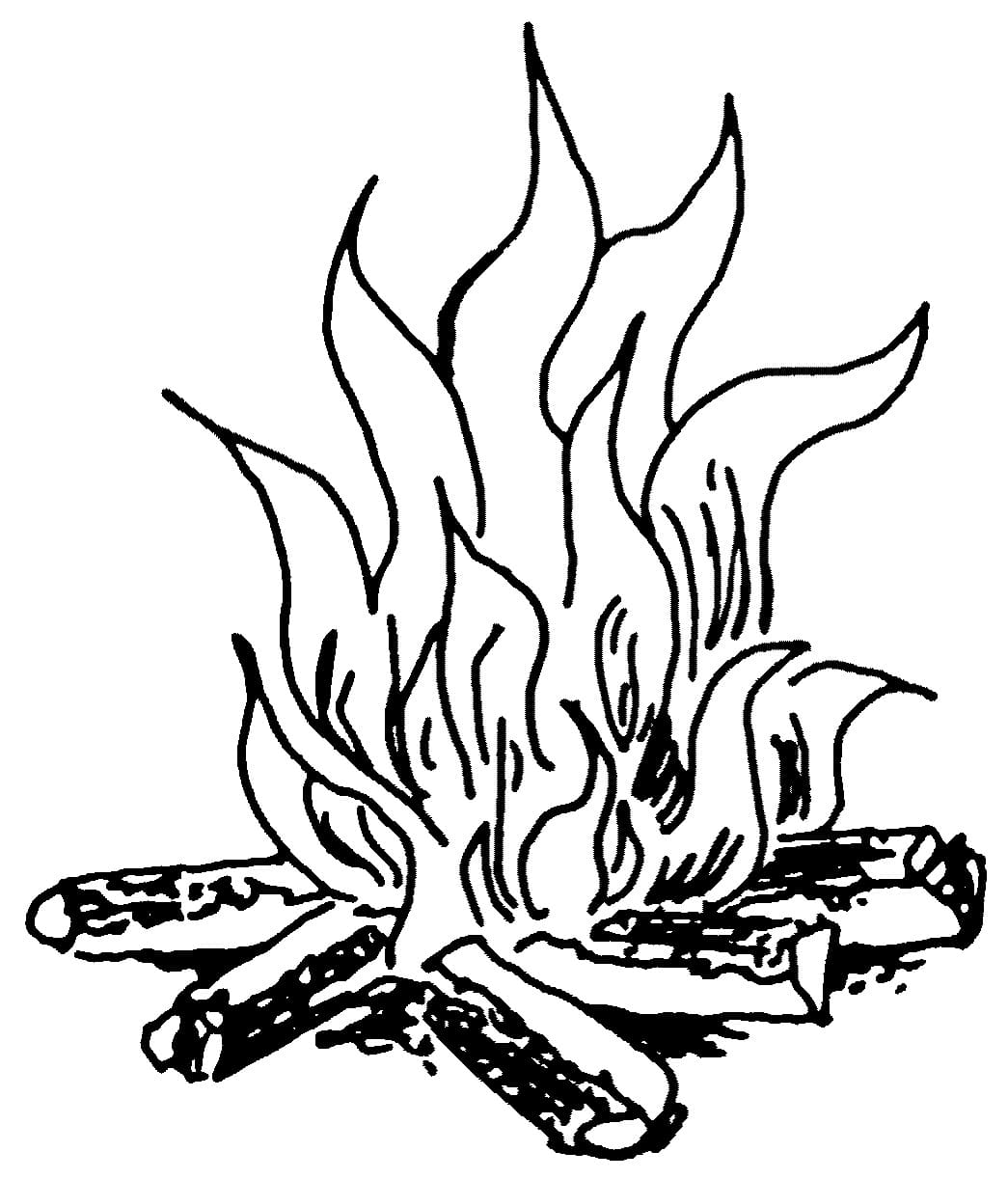 Flammes de Feu coloring page