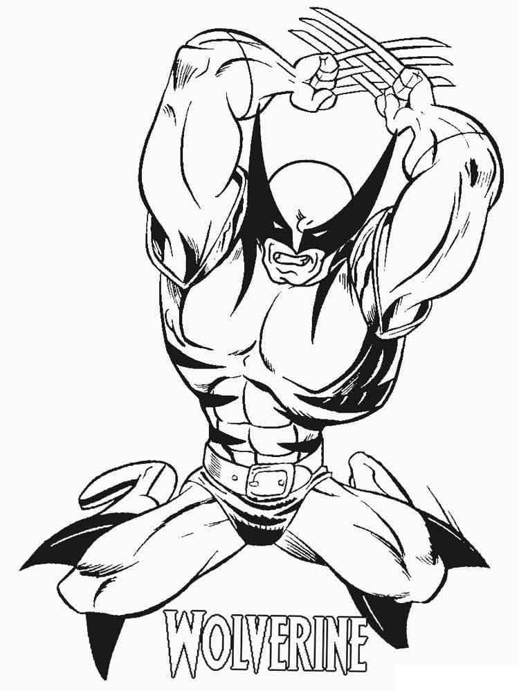 Génial Wolverine coloring page