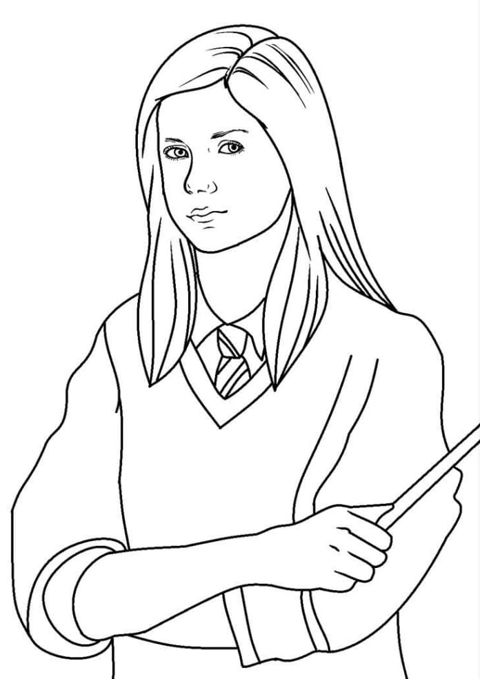Coloriage Ginny Weasley de Harry Potter