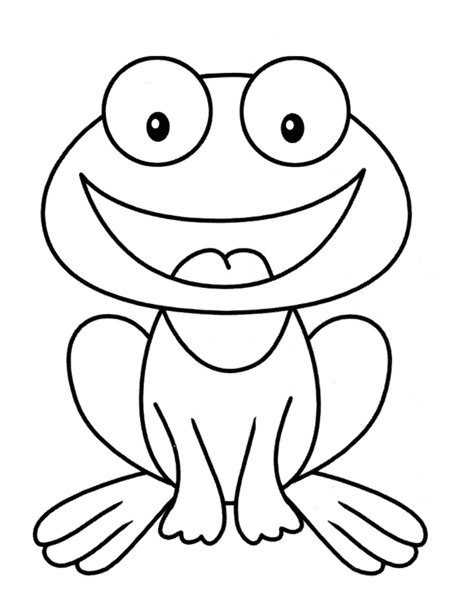 Coloriage Grenouille 4