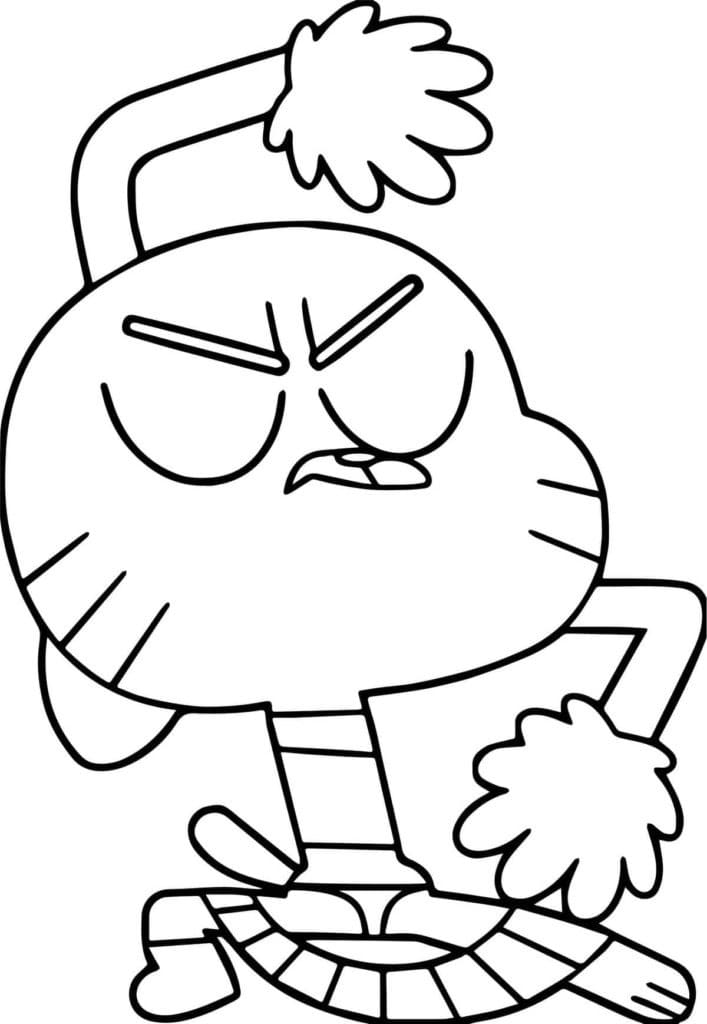 Gumball Très Drôle coloring page