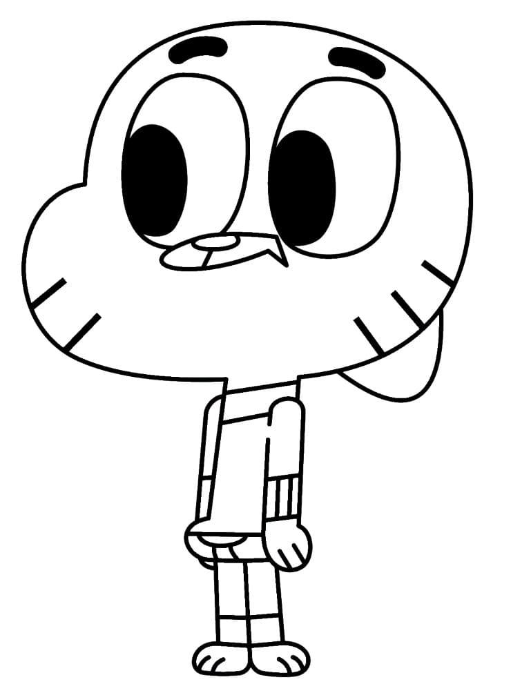 Gumball Watterson coloring page