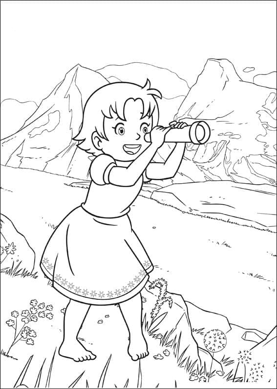 Coloriage Heidi Pour les Enfants