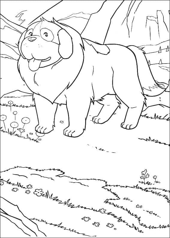 Hercule de Heidi coloring page