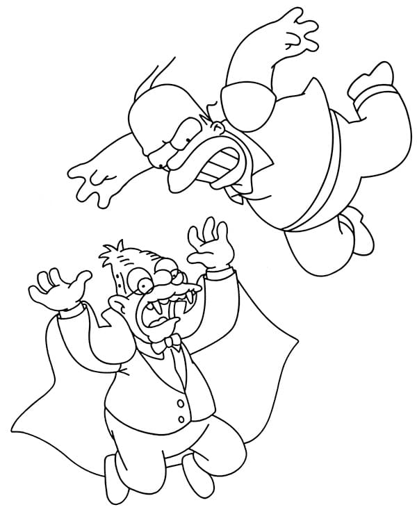 Coloriage Homer