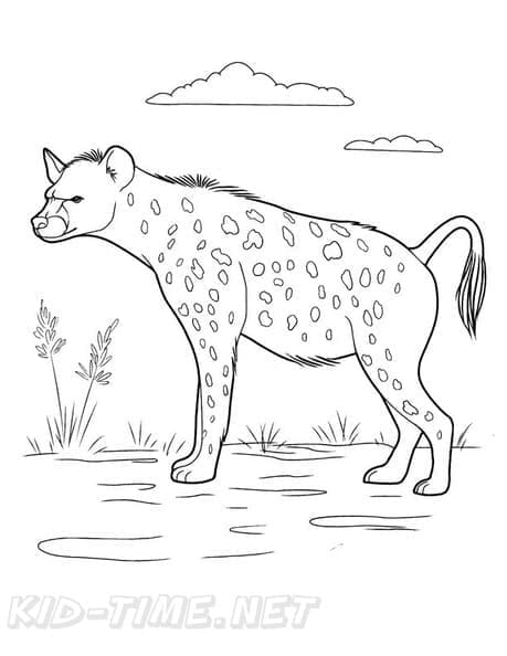 Coloriage Hyène Pour Enfants