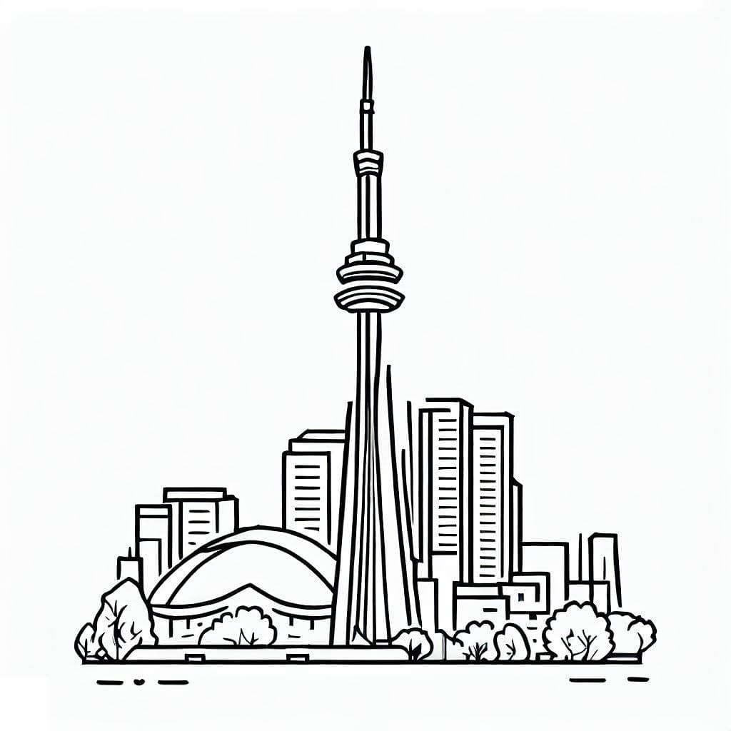 Image de la Tour CN coloring page