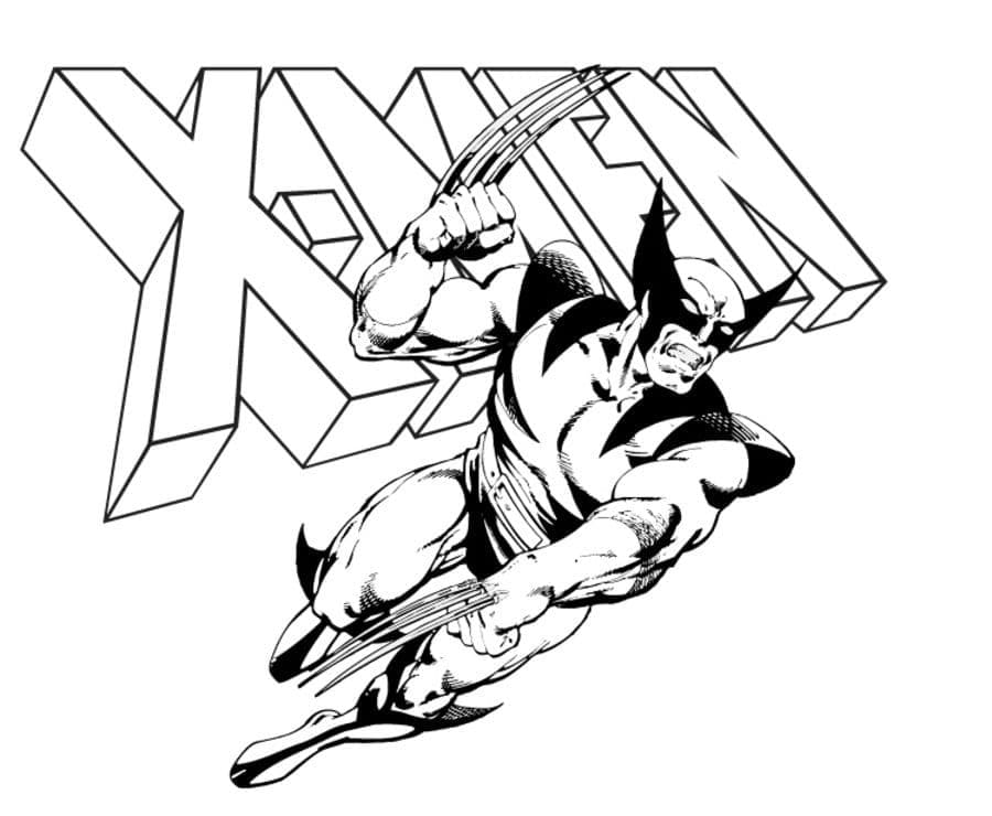 Image de Wolverine coloring page