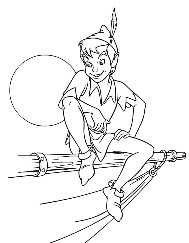 Incroyable Peter Pan coloring page