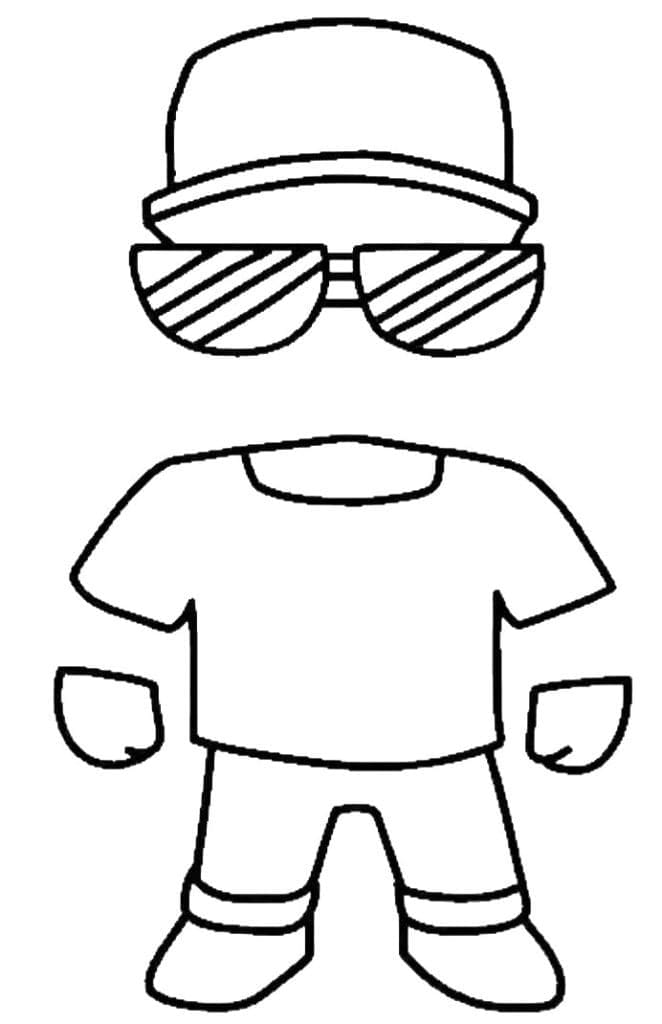 Invincible de Stumble Guys coloring page