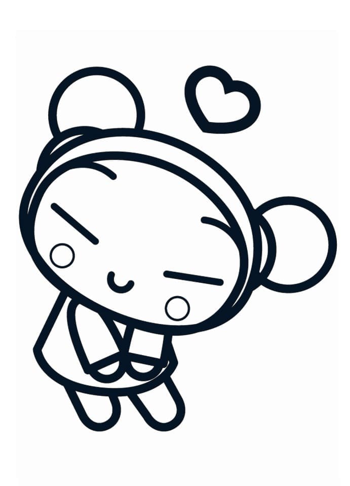 Jolie Pucca coloring page