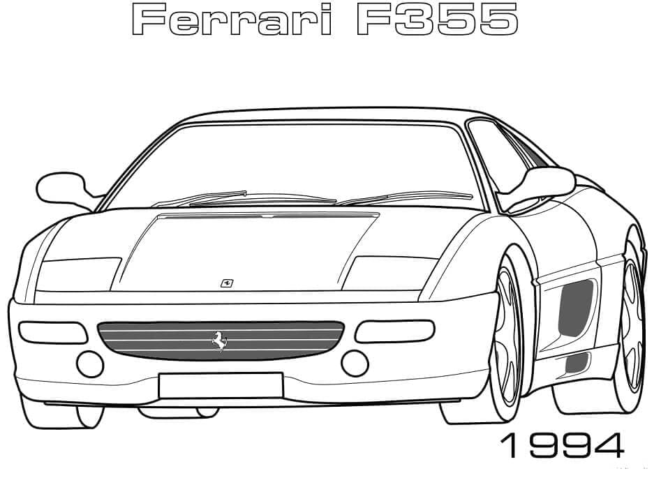 Coloriage La Ferrari F355