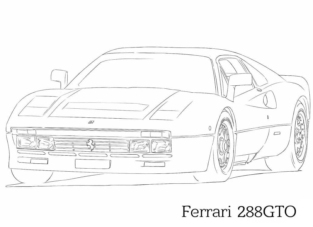 Coloriage La Ferrari GTO