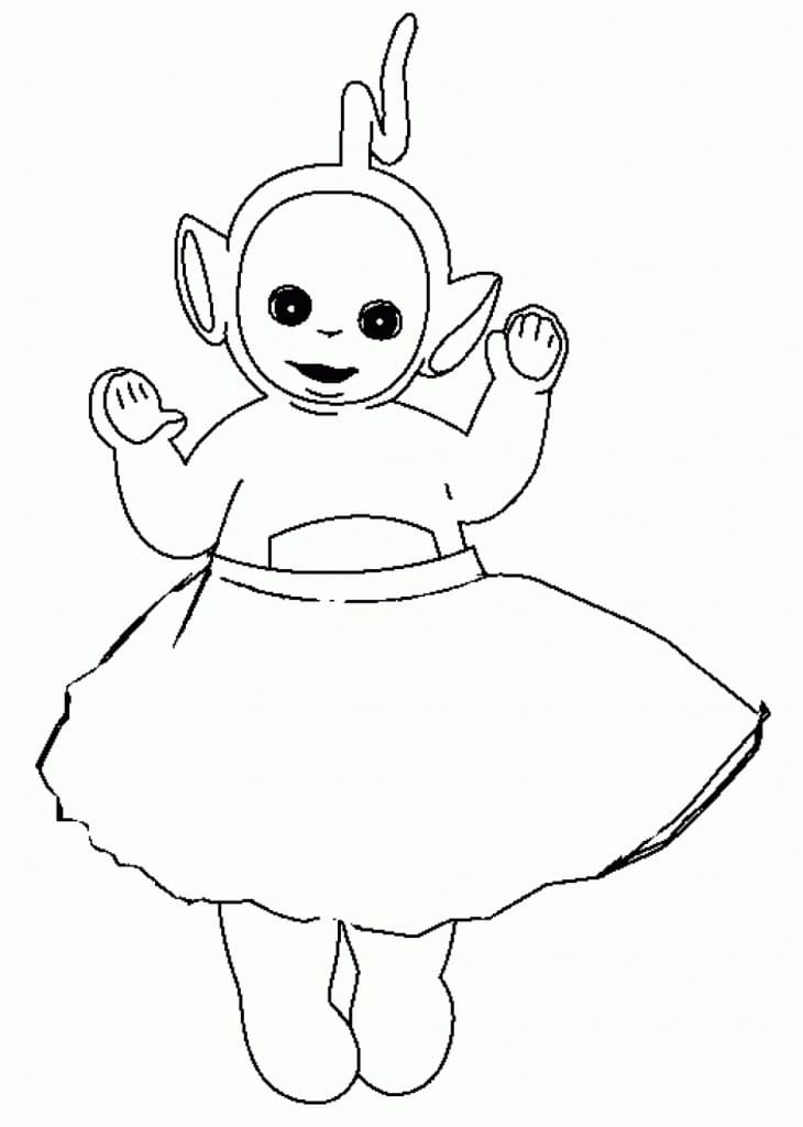 Laa-Laa Teletubbies coloring page