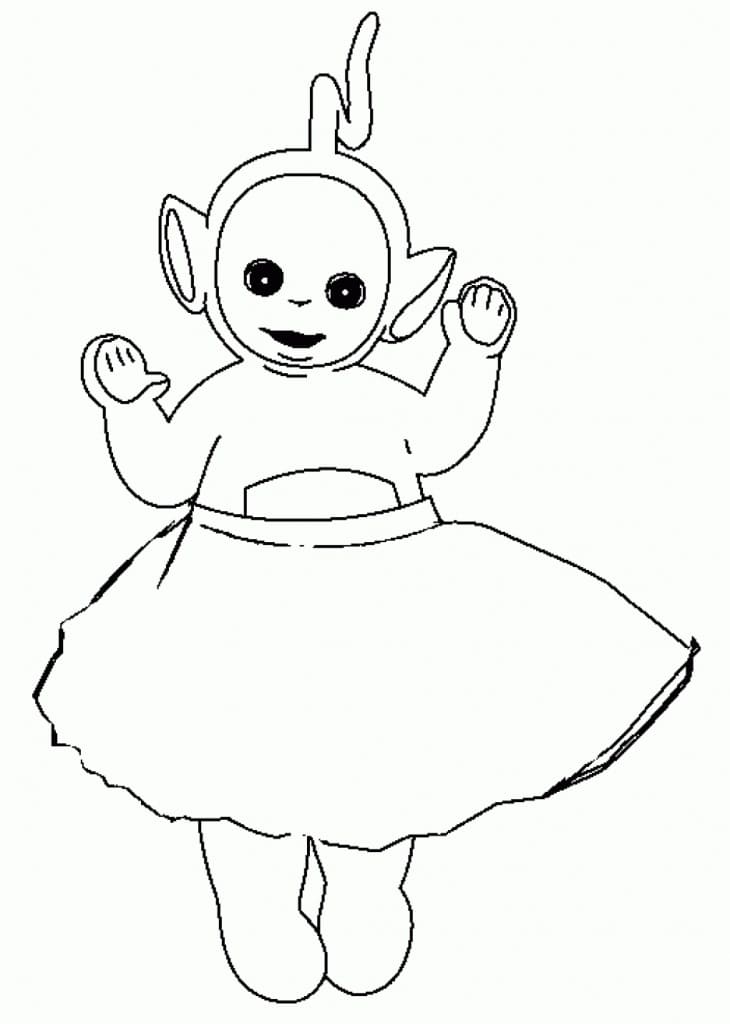 Coloriage Laa-Laa Teletubbies