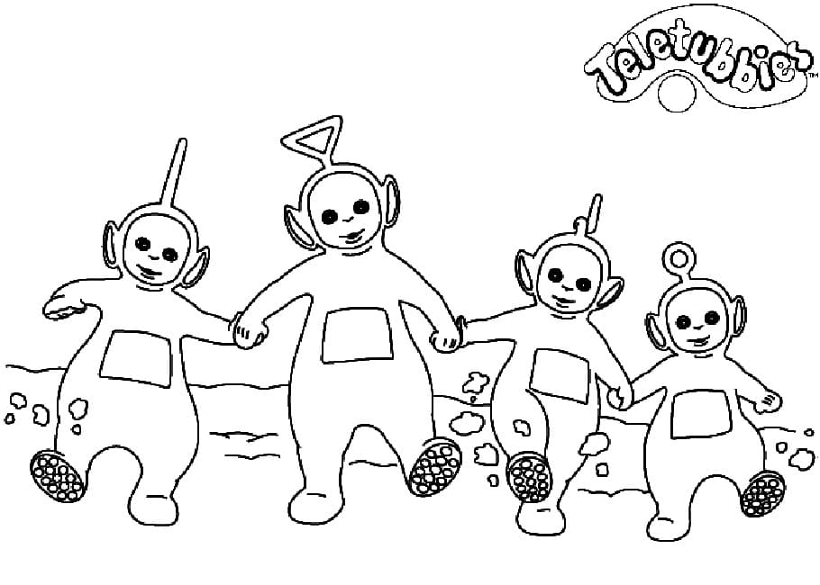 Coloriage Les T l tubbies t l charger et imprimer gratuit sur