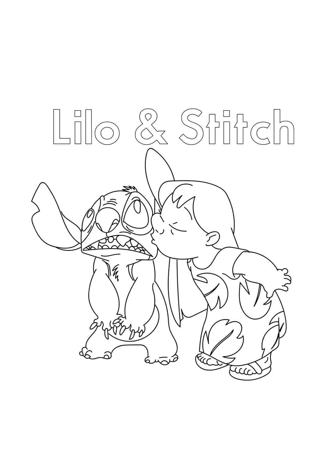 Coloriage Lilo et Stitch 5
