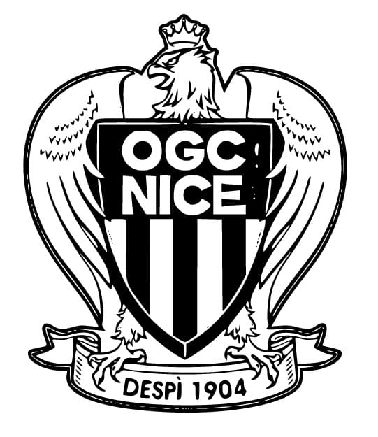 Coloriage Logo de Ogc Nice