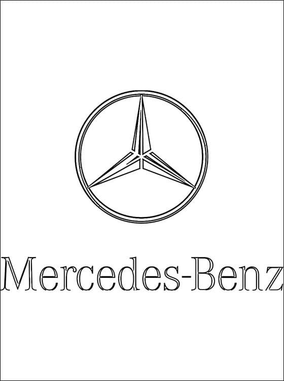 Logo Mercedes coloring page